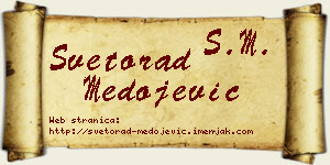 Svetorad Medojević vizit kartica